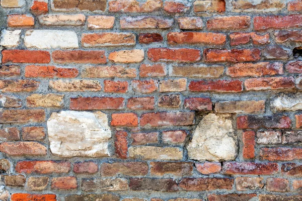 Laranja parede de tijolo velho — Fotografia de Stock