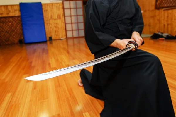 Japanese katana sword — Stock Photo, Image