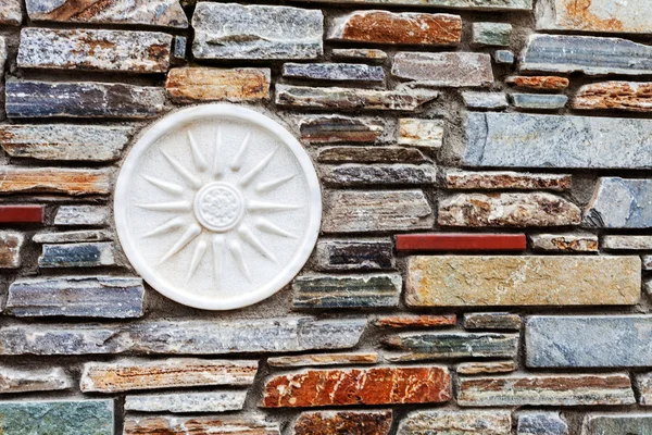 Mediterranean style stone wall — Stock Photo, Image