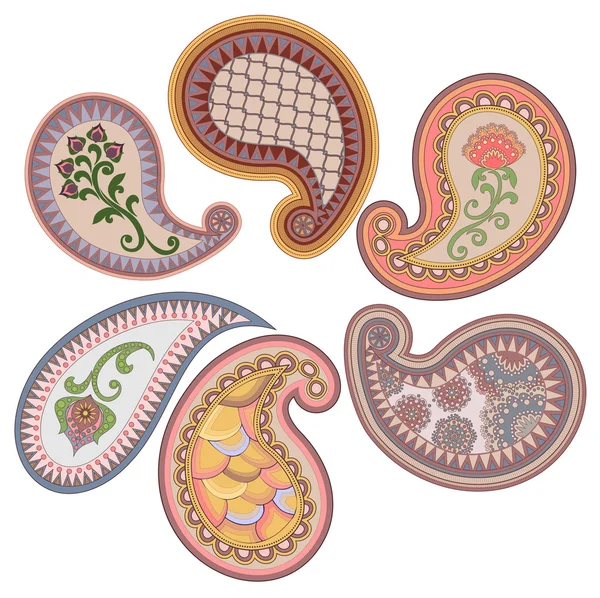 Éléments décoratifs vectoriels Paisley . — Image vectorielle