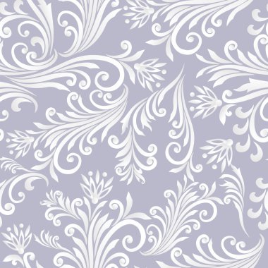 Vektör sorunsuz çiçek desenli retro tarzı.