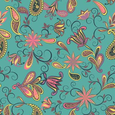 Etnik geleneksel tarzda seamless modeli.