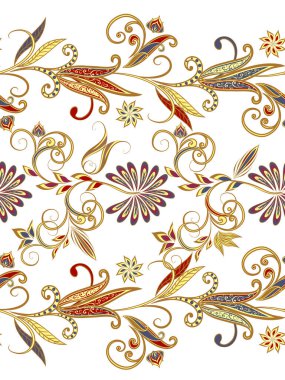 Kusursuz klasik sınırlar. Geleneksel Doğu tarzı, süs çiçekleri. Tasarım kartı, davetiye, broşür, kitap, dergi için süs eşyası.