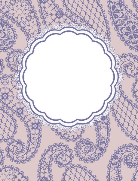 Antecedentes Estilo Étnico Tradicional Patrón Vintage Abstracto Con Flores Decorativas — Vector de stock