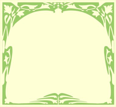 çerçevenin art nouveau.