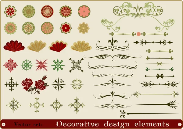 Декоративные элементы дизайна . — стоковый вектор