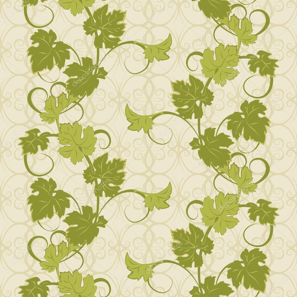 Seamless texture with vines. — Stock Vector © alenagonik 81156538