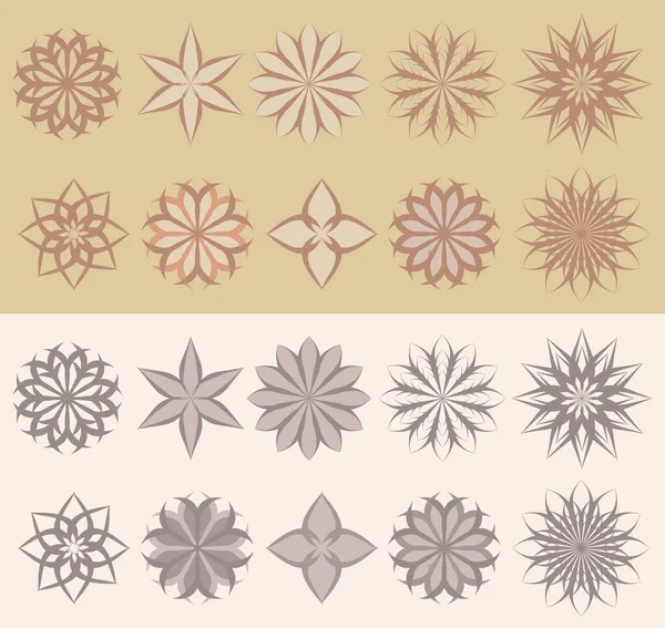 Éléments de design floral . — Image vectorielle