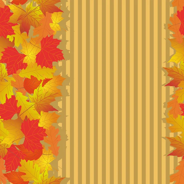 Modèle sans couture avec des feuilles d'automne lumineuses . — Image vectorielle