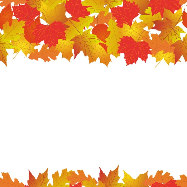 Seamless pattern with bright autumn leaves. — Stock Vector