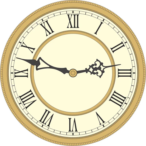 Antique wall clock. — Stock Vector