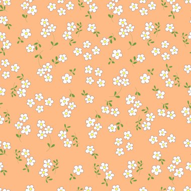 Çiçekler karikatür demetleri ile Seamless Modeli.