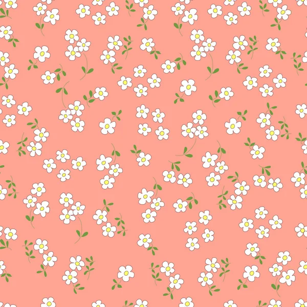 Nahtlose Muster mit Blumensträußen Cartoon. — Stockvektor