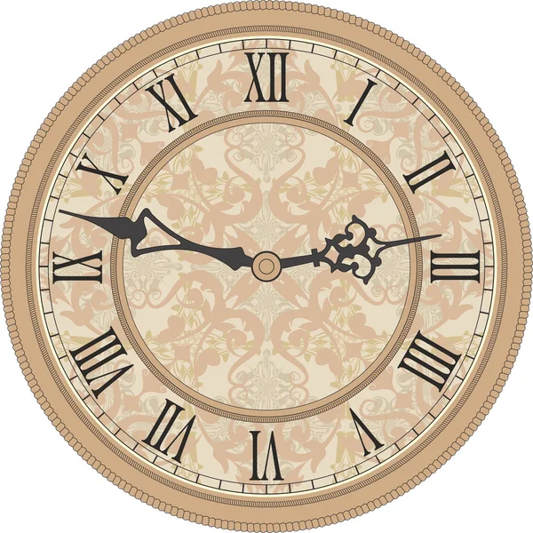 Antique wall clock. — Stock Vector