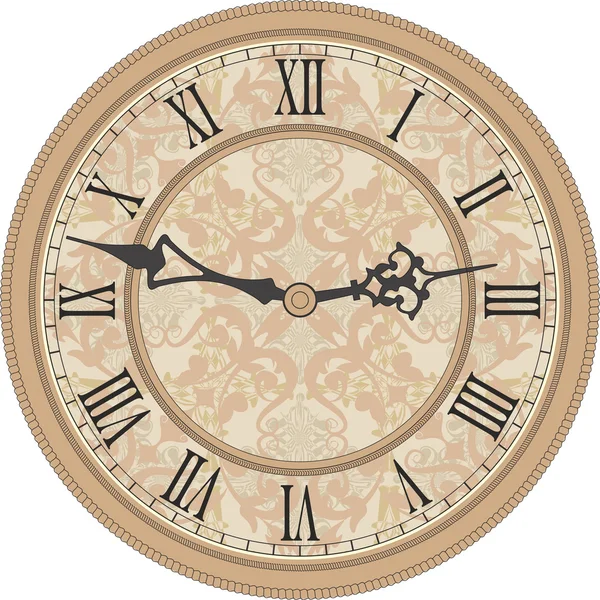 Reloj de pared antiguo. — Vector de stock