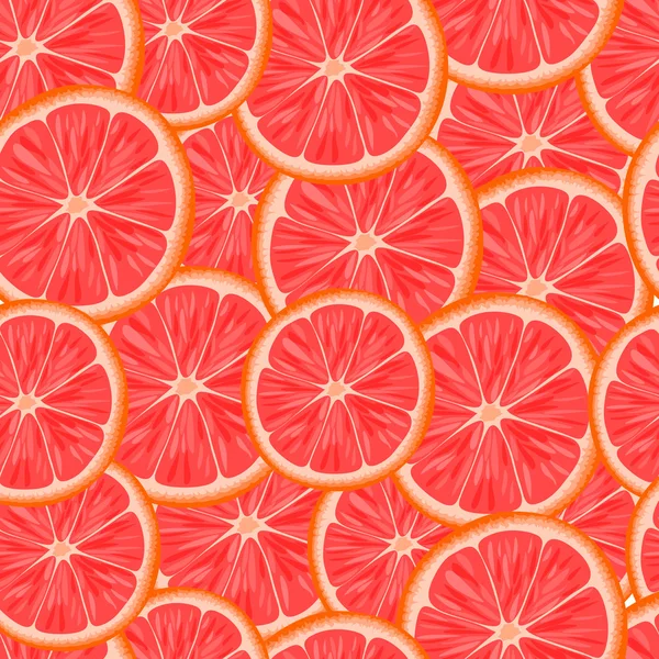 Patrón sin costuras con rodajas de naranja . — Vector de stock