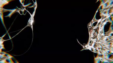 Neon krometip fütüristik y2k döngüsü tasarımı Arkaplan