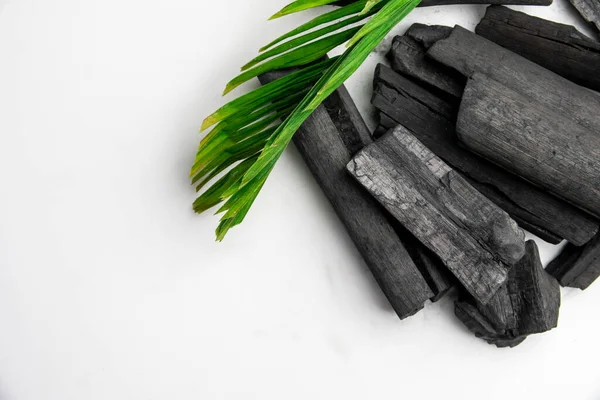 Carbón Vegetal Madera Natural Útil Como Combustible Medicina Alimentos Cuidado —  Fotos de Stock