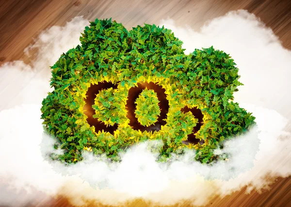 Greenhouse gas concept. — Stock Photo, Image