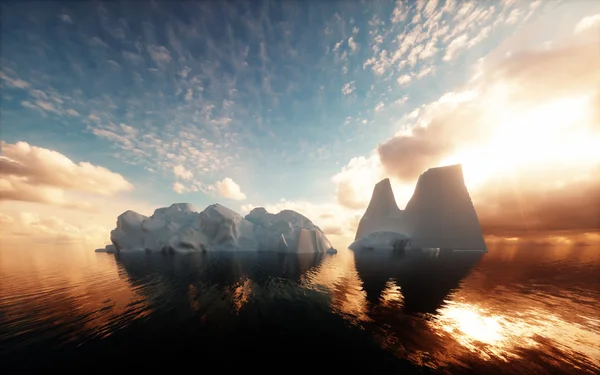 Les icebergs dans un océan calme — Photo