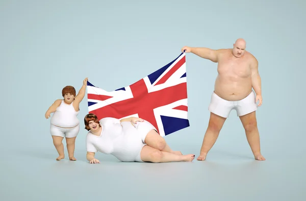 イギリス肥満の概念 — ストック写真