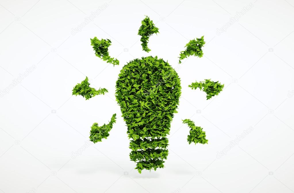 Ecology bulb symbol