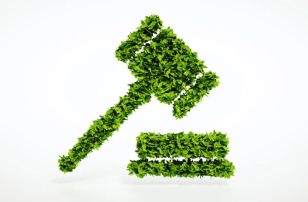 Eco segno di corte — Foto Stock