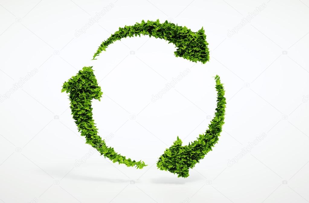 Eco sustainable development sign.