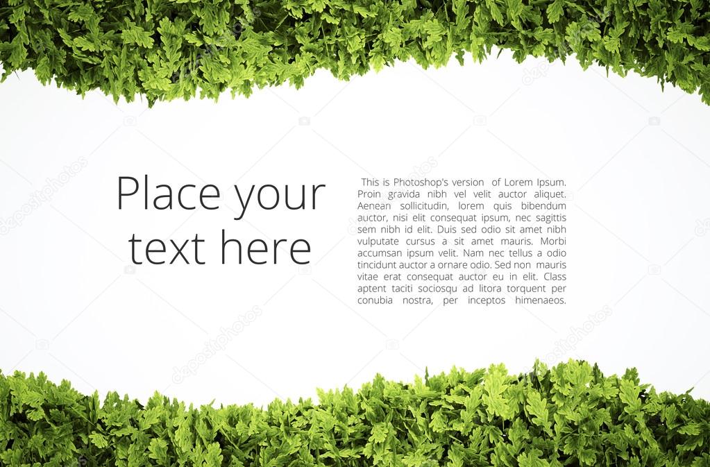 Eco text frame 