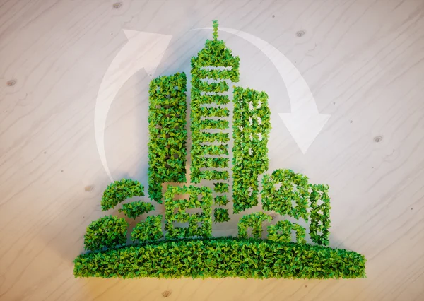 Grön stad koncept — Stockfoto