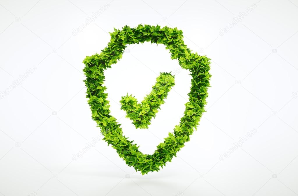 Isolated nature protection symbol