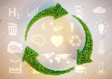 Sustainable development concept clipart