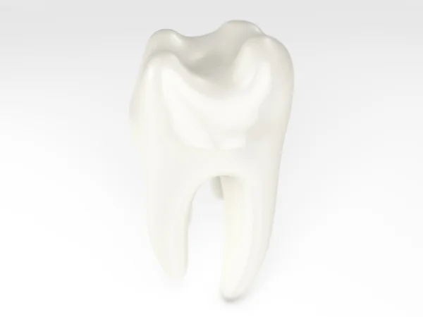 Wjite diente brillante 3D render —  Fotos de Stock