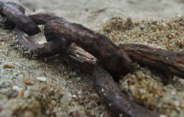 paslı zinciri yakın çekim