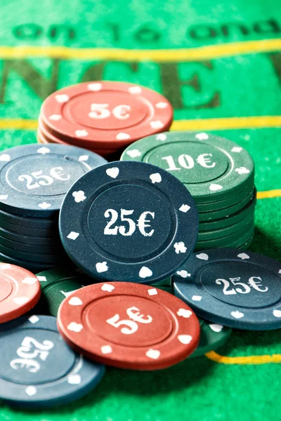 Chips de juego de poker — Foto de Stock