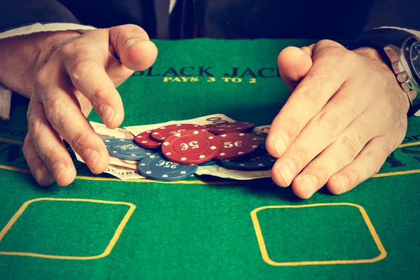 Nyerő póker játék. — Stock Fotó