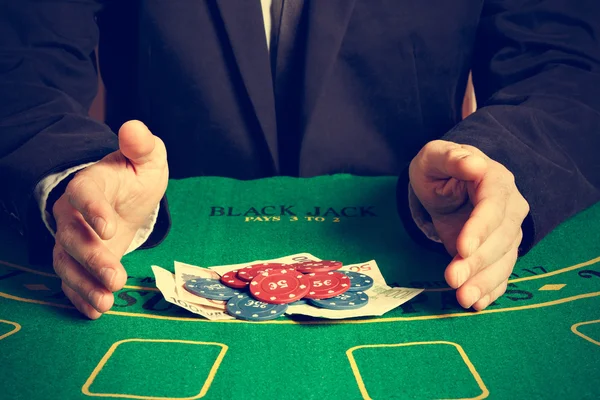 Vinnande pokerspel. — Stockfoto