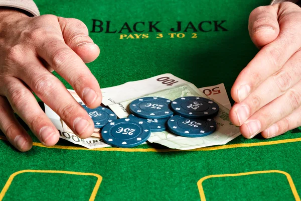 Ganhar jogo de poker . — Fotografia de Stock