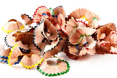 Renkli talaş kalemler.