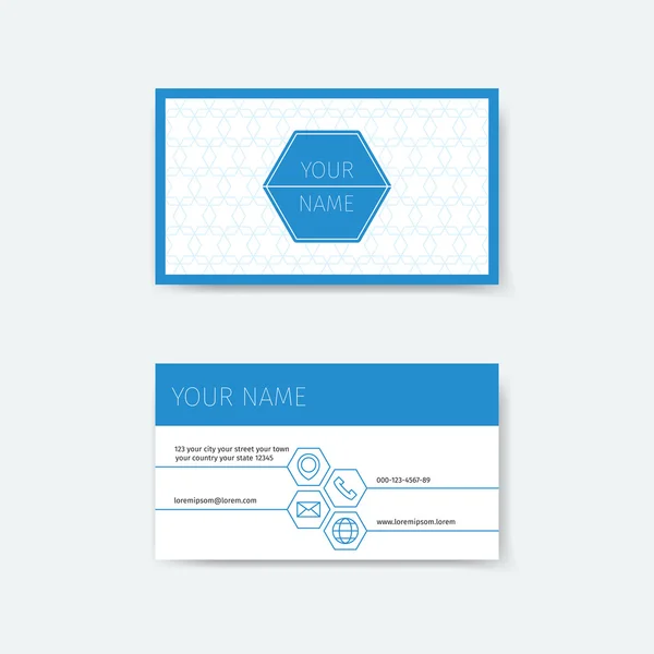 名刺デザインテンプレート — ストックベクタ