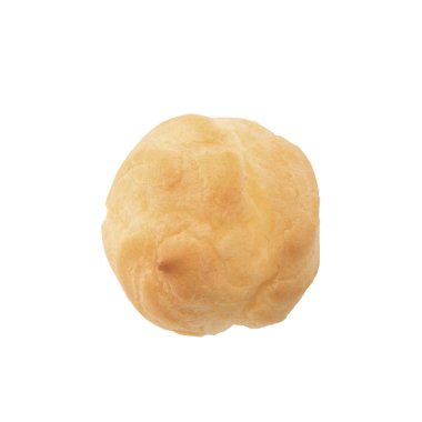 Choux krem beyaz arka plan üzerinde izole