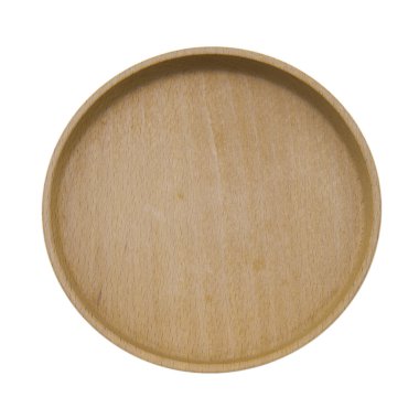 ahşap tabak beyaz arka plan üzerinde izole