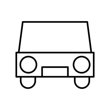 araba, otomobil, araç, ulaşım simgesi çizimi