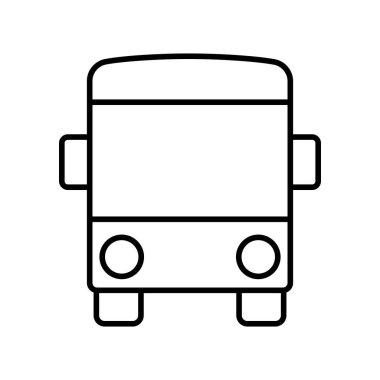 otobüs, araç, ulaşım simgesi çizimi