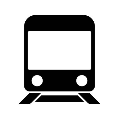 tren, tren yolu, tramvay, araç, ulaşım simgesi çizimi