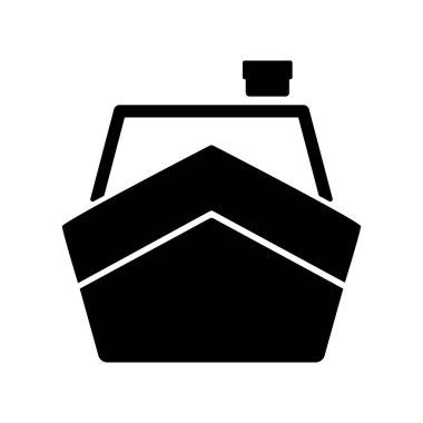 Gemi, gezi, yat, ikon vektör çizimi