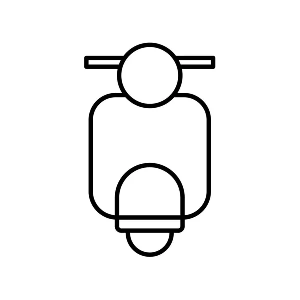 Moped Scooter Vehicle Transport Icon Vector Illustration — 스톡 벡터