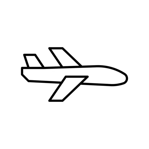 Plane Airplane Vehicle Transport Icon Vector Illustration — Stock Vector