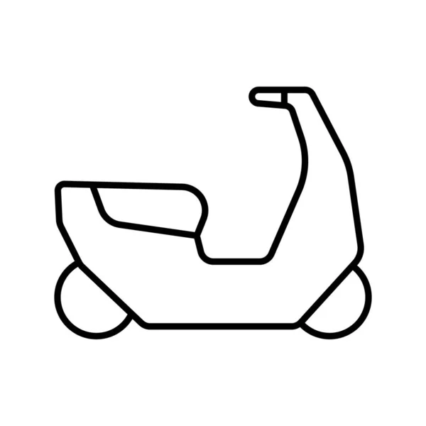 Cyclomoteur Scooter Véhicule Icône Transport Illustration Vectorielle — Image vectorielle