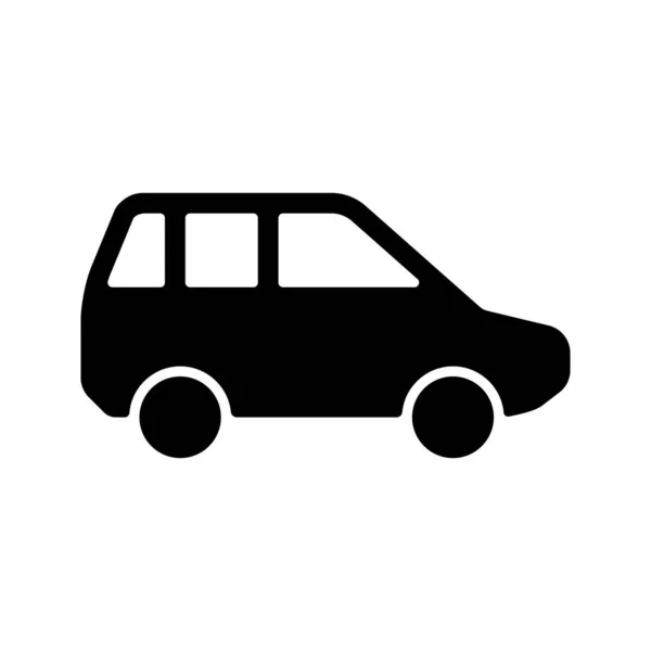 Autó Furgon Jármű Közlekedési Ikon Vektor Illusztráció — Stock Vector
